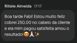 Mensagem real de aluna do Método Progressiva Maravilhosa